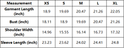 The Solène Jacket — vendor size chart