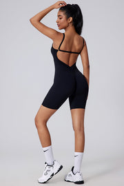 VÉLORE Cutout-Back Ruched Yoga Bodysuit - product photo