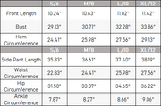 The Xenia Legging Set — vendor size chart