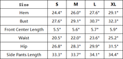 The Hamptons Set — vendor size chart