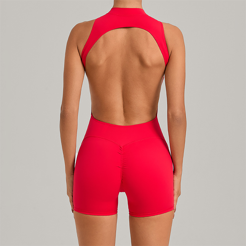 VÉLORE Half-Zip Sculpt Jumpsuit - product photo