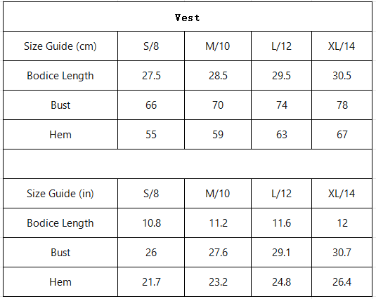 VÉLORE Coffee Cardigan, Bra & Shorts 3-Piece Set - vendor size chart