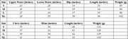 VÉLORE Halter Tank & Pocket Shorts Set - vendor size chart