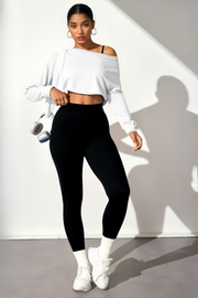 VÉLORE Off-Shoulder 3-Piece Active Set - product photo