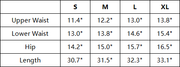 The Élanora Legging — vendor size chart