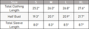 The Inès Top — vendor size chart