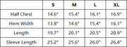 The Élanora Jacket — vendor size chart